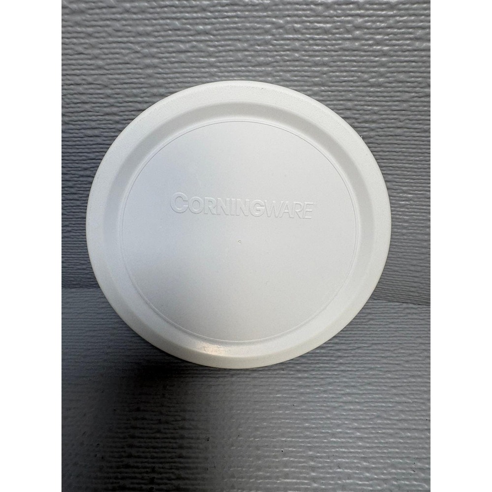 CorningWare White Plastic Storage Lid V-16-PC F-16-PC Round Replacement Cover